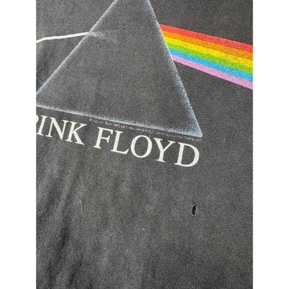 Vintage Pink Floyd Dark Side of the Moon T-Shirt 2XL – Alstyle Mexico Black - Picture 4 of 16
